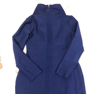 Navy Blue Long form fitting dress